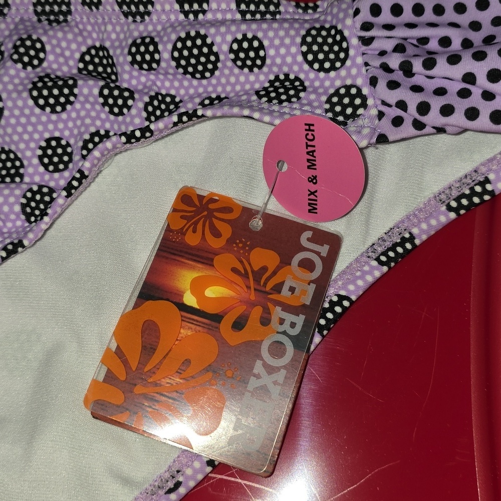 (J29) Purple Polka Dot Bikini Bottoms SZ XL - Picture 2 of 4